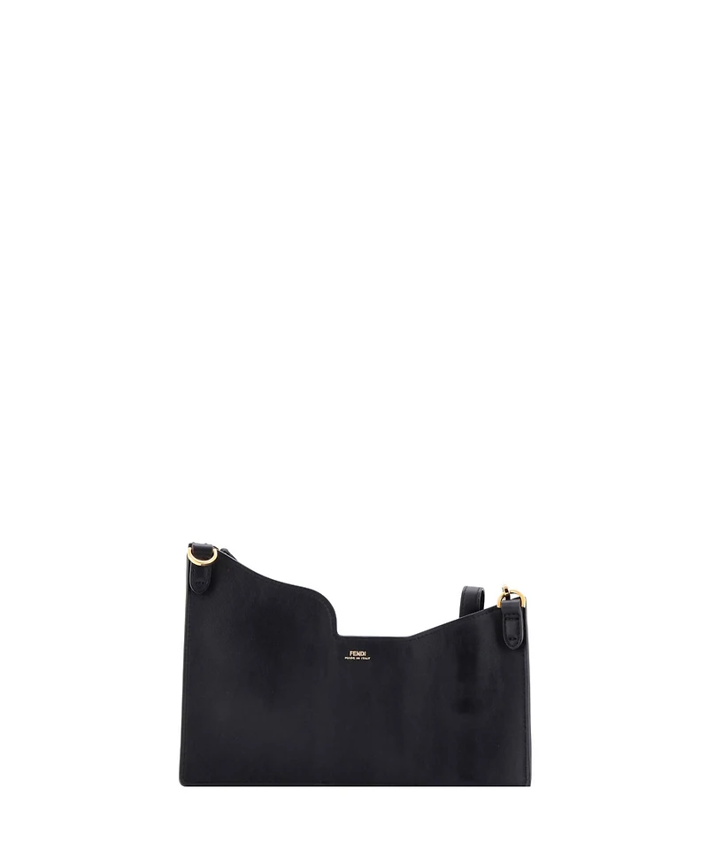 Pre-Owned Fendi Mini Bustine 3 Pockets Crossbody Bag Leather and Zucca Coated Canvas