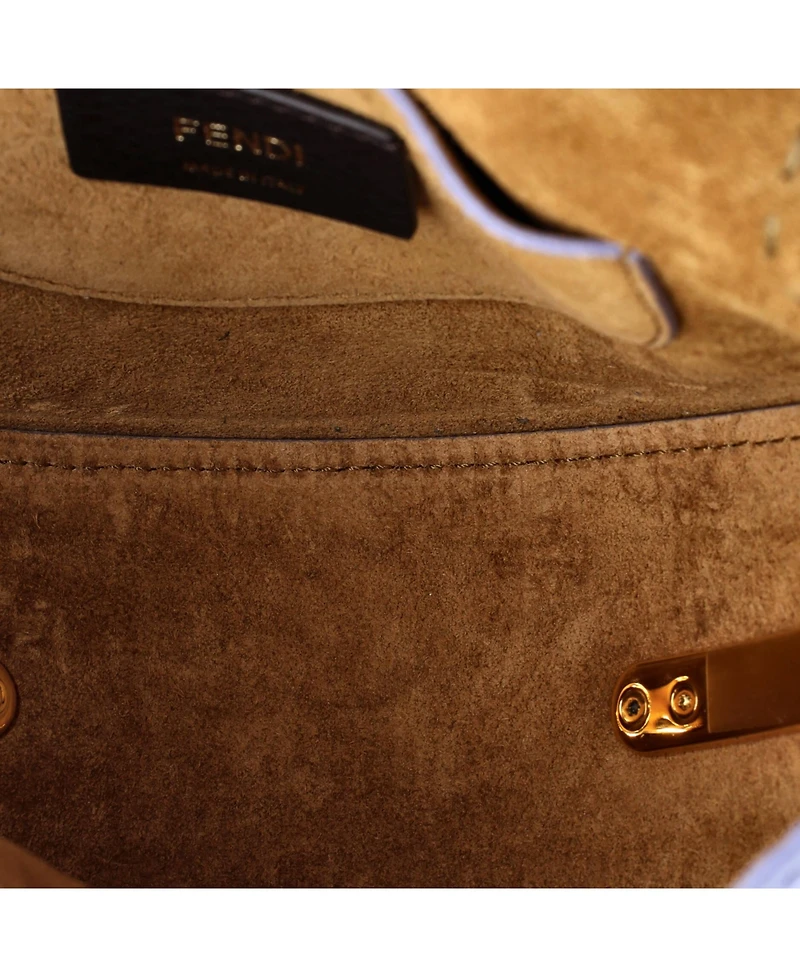 Pre-Owned Fendi Moonlight Flap Bag Leather with Plexiglass Detail