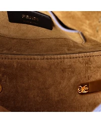 Pre-Owned Fendi Moonlight Flap Bag Leather with Plexiglass Detail