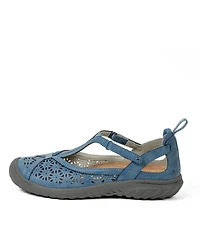 Jbu Women's Daffodil Mary Jane T-Strap Flats