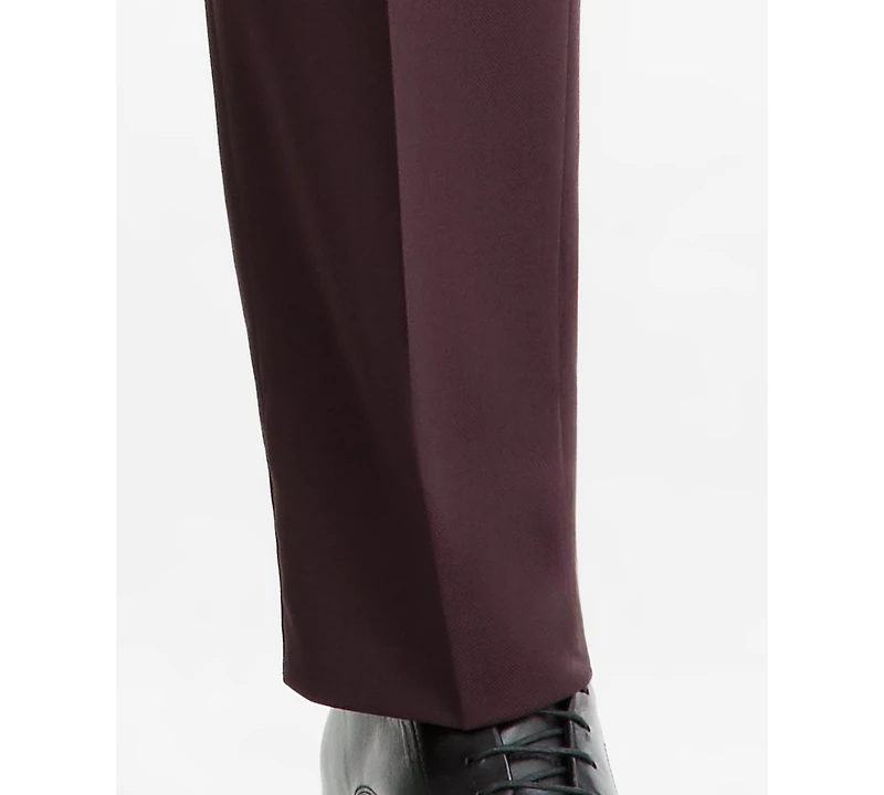 Calvin Klein Men's Slim-Fit Wool-Blend Suit Pants