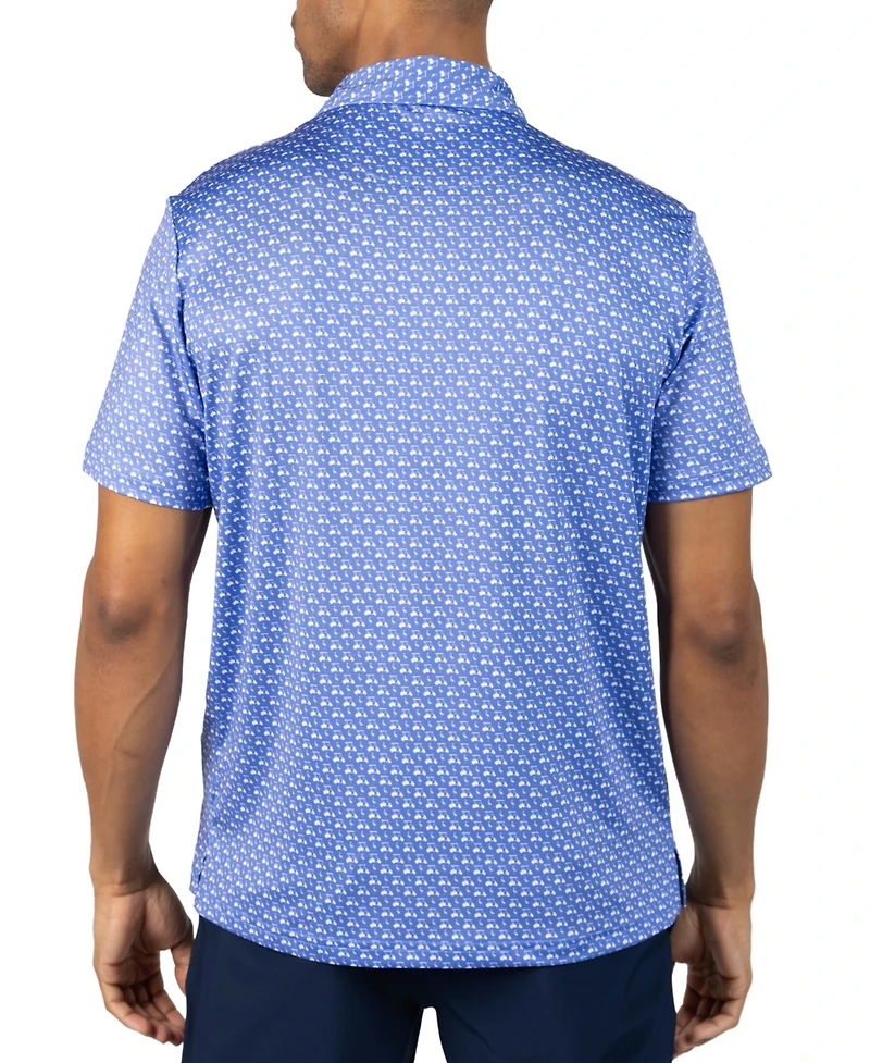 Tailorbyrd Men's Carts and Byrds Printed Performance Polo