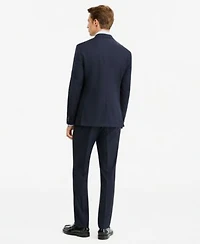 Calvin Klein Mens Slim Fit Wool Blend Plaid Suit Separates