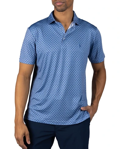 TailorByrd Men's Printed Performance Polo
