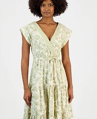 Vince Camuto Women's Cotton Dolman-Sleeve Midi Dress
