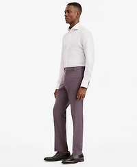 Ted by Baker Men's Modern-Fit Purple Solid Suit Separate Pants