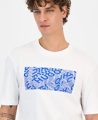 Hugo Boss Men's Nierofix Cotton Graphic Regular-Fit T-Shirt