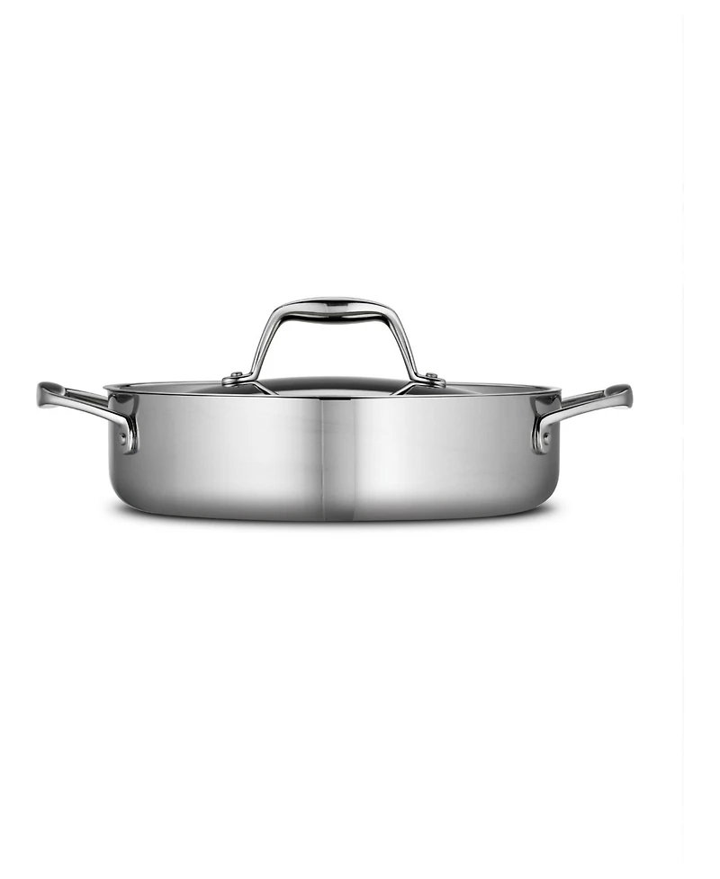 Tramontina Signature 3-Quart Tri-Ply Clad Stainless Steel Braiser with Lid