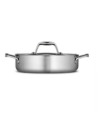 Tramontina Signature 3-Quart Tri-Ply Clad Stainless Steel Braiser with Lid