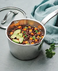 Tramontina Tempo Tri-Ply Base Stainless Steel 2-Quart Small Sauce Pan with Glass Lid