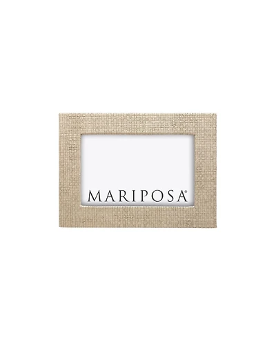 Mariposa Coconut Grove Faux Grasscloth Frame, 4" x 6"