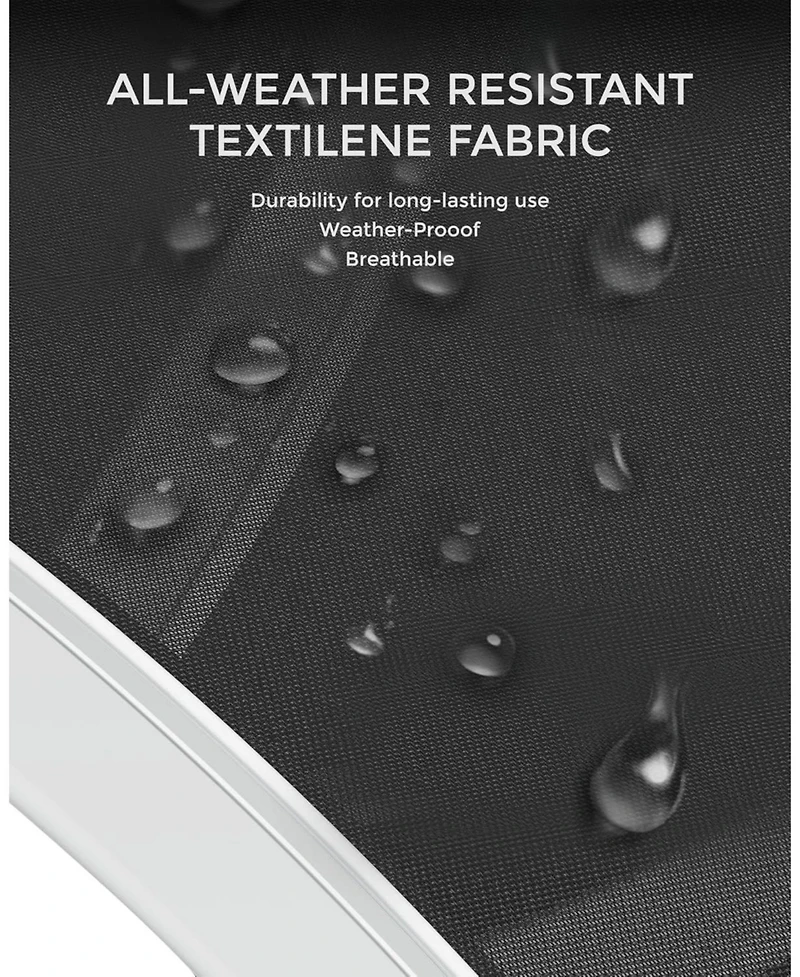 gaomon Outdoor Chaise Lounge Chairs Set of 2, Patio Pool Chair Backrest Tanning Chairs, Waterproof Recliner for Outside Beach Yard