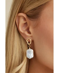 Untamed Petals Gemma Pearl Drop Earrings