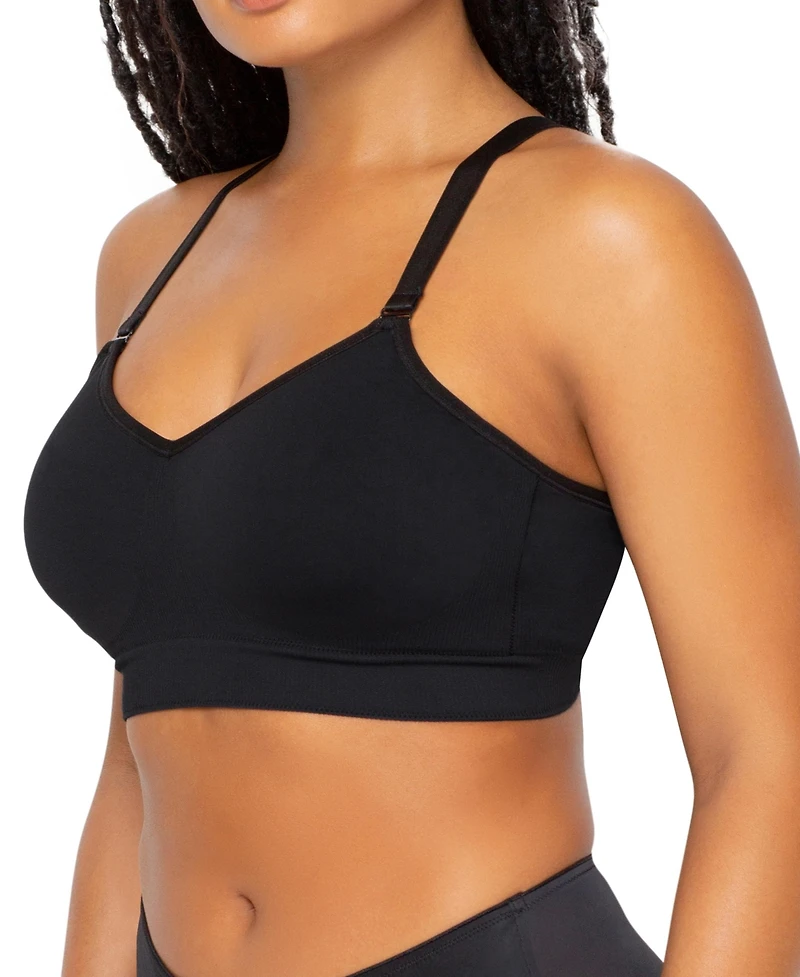 Curvy Couture Women's Smooth Seamless Comfort Wireless Bra