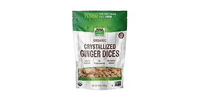 Now Foods Ginger Dices Crystallized, 1 lb