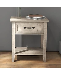 gaomon Wood Bedside Table with Drawer and Storage Shelf Versatile Nightstand End Table for Bedroom Living Room Nursery or College Dorm