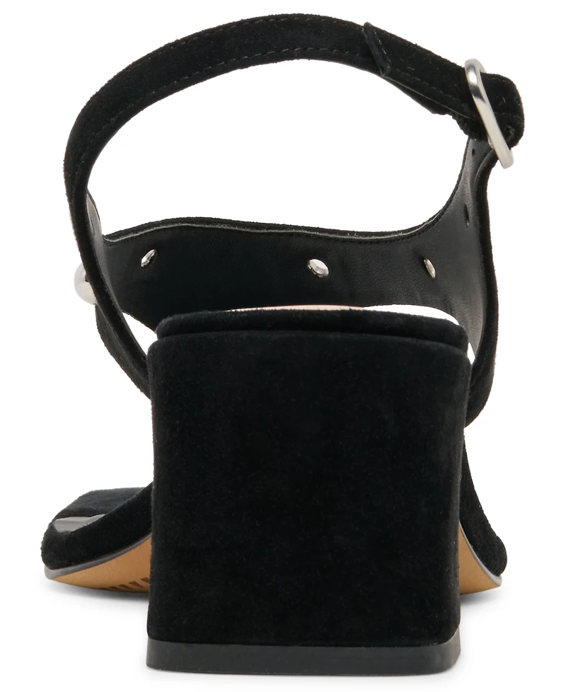 Dolce Vita Women's Yves Studded Square Toe Thong Dress Sandals