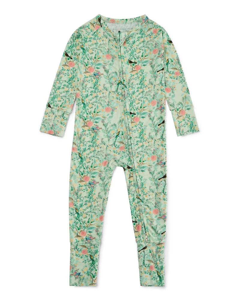 Motette Baby Girls Sage Blossom Bamboo Sleeper