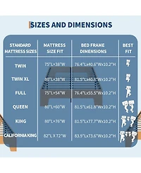 gaomon Twin Xl Wood Platform Bed Frame Slat Support Noise Free Underbed Storage Minimalist Pine Easy Assembly