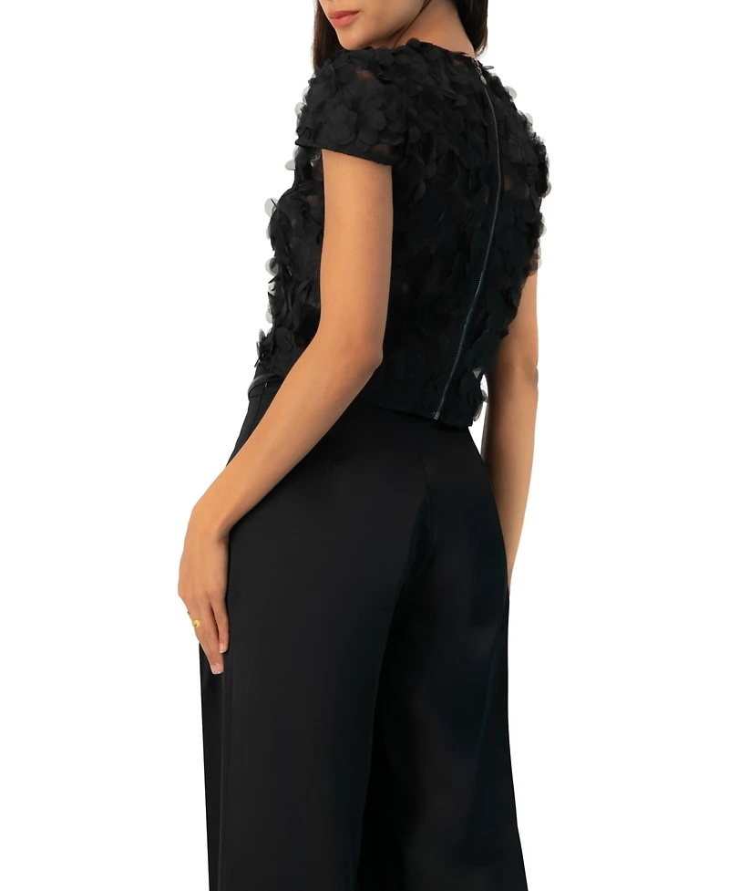 Ivonne Women's Drop Shoulder Fantasy Straight Top