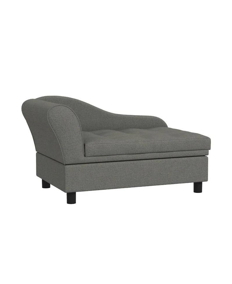 6thdruple Small Pet Sofa with Storage and Tufted Cushion