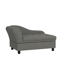 6thdruple Small Pet Sofa with Storage and Tufted Cushion