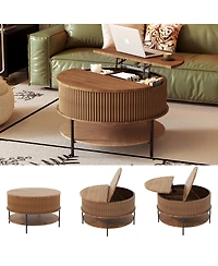 Rainsken 31.5" Farmhouse Lift Top Coffee Table