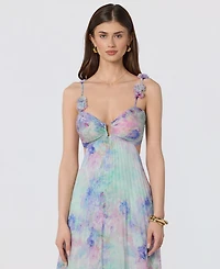 Astr the Label Women's Emese Pleated Floral Maxi Dress