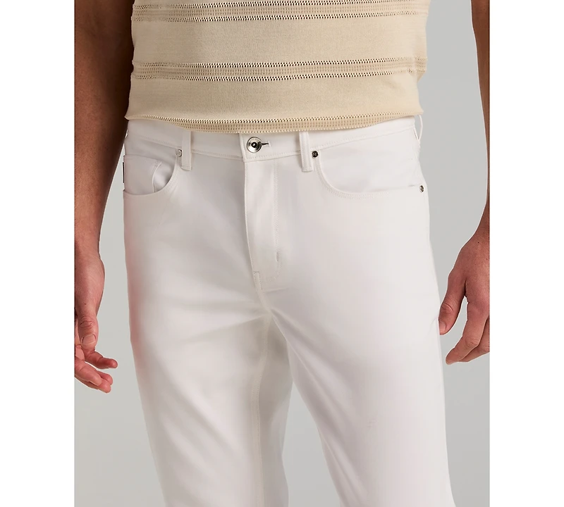 Perry Ellis Men's Double-Weave Slim-Fit 5-Pocket Pants