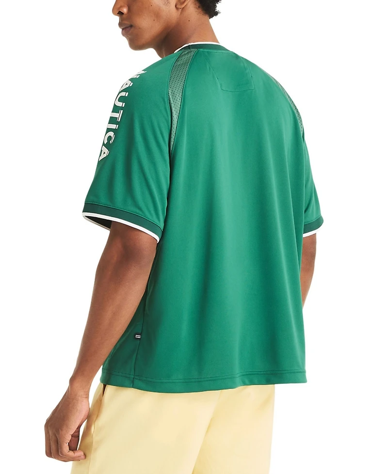 Nautica Men's Raglan Soccer Crewneck T-Shirt