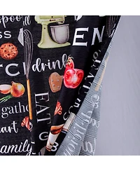 Rt Designers Collection Polyester Cucina Bless 3 Piece Kitchen Curtains Valance and Tiers Set 52" x 18" Muticolor