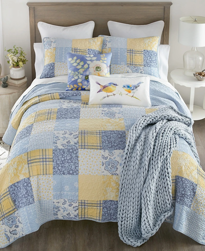 Donna Sharp Spring Flowers 3-Pc. Quilt Set, King