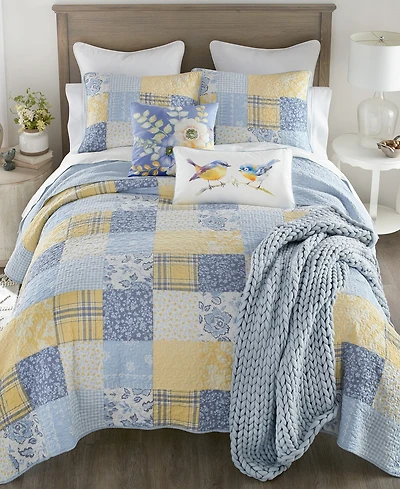 Donna Sharp Spring Flowers 3-Pc. Quilt Set, King