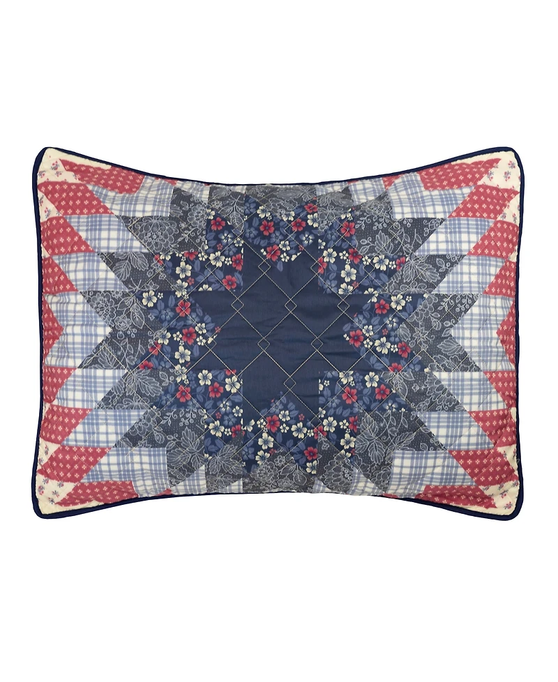 Donna Sharp Bluefield Star Floral -Pc. Quilt Set