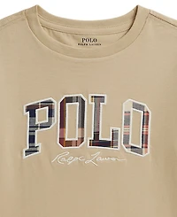 Polo Ralph Lauren Boys' 2-7 Madras-Logo Jersey T-Shirts