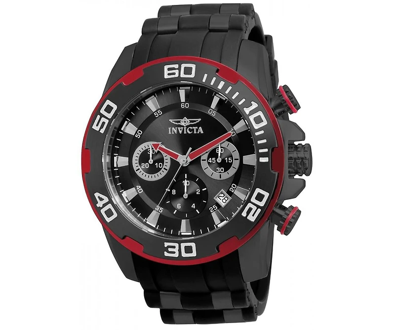 Invicta Men's Pro Diver Quartz Chronograph Black Dial Watch