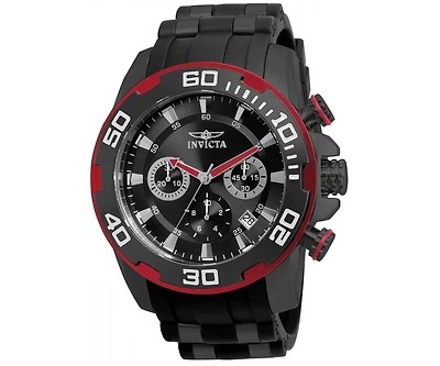 Invicta Men's Pro Diver Quartz Chronograph Black Dial Watch