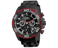 Invicta Men's Pro Diver Quartz Chronograph Black Dial Watch