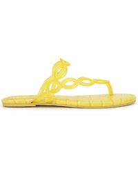 Jessica Simpson Women's Aloni Jelly Toe-Ring Flat Sandals