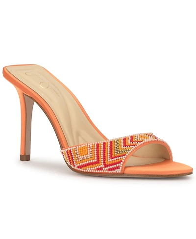 Jessica Simpson Women's Dravie Beaded Stiletto Sandals