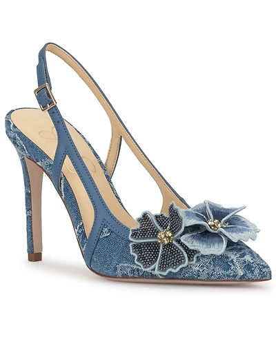 Jessica Simpson Women's Pilitia Floral Slingback Pumps
