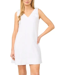 CeCe Women's V-Neck A-Line Mini Dress