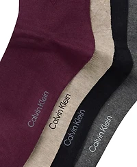 Calvin Klein Men's 4-Pk. Crew Dress Socks