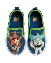 Disney Little Boys Pixar Toy Story Slip On Canvas Sneakers Design Casual Wear Comfort Fit (Toddler 5-10/ 11-12)