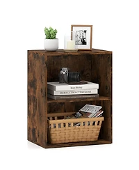 Slickblue 2-Cube Floor Standing Bookshelf with Adjustable Shelf