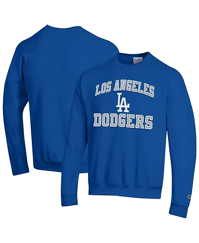 Champion Men's Royal Los Angeles Dodgers Heart Soul Powerblend Sweatshirt