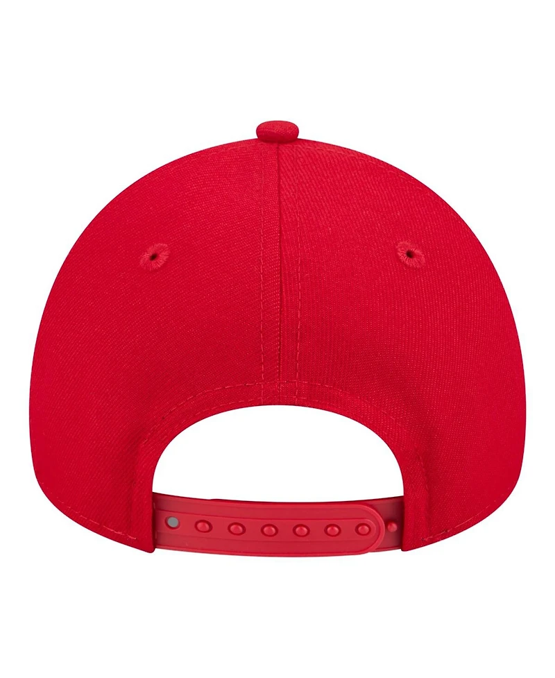 New Era Big Boys and Girls Scarlet Ohio State Buckeyes 9FORTY A-Frame Adjustable Hat