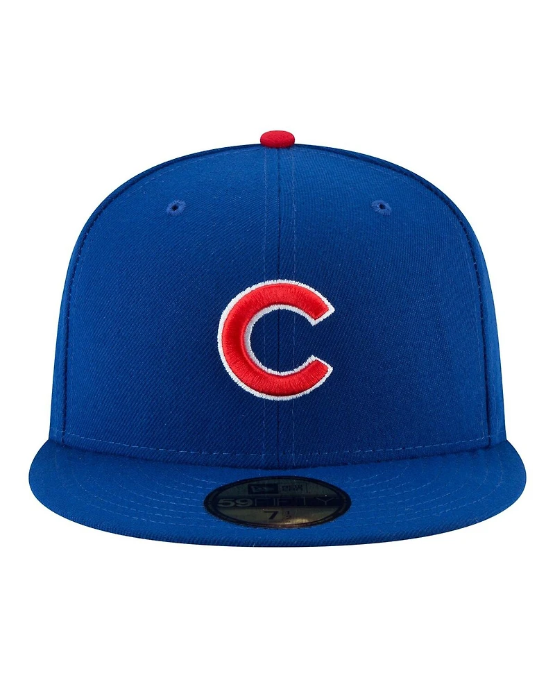 New Era Men's Royal Chicago Cubs 150th Anniversary 59FIFTY Fitted Hat