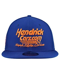 New Era Men's Blue Jr Motorsports 88 HendrickCars.com Script 9FIFTY Snapback Hat