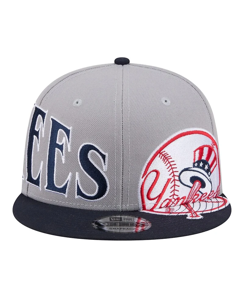 New Era Men's Gray/Navy New York Yankees Stretched Two-Tone 9FIFTY Adjustable Hat